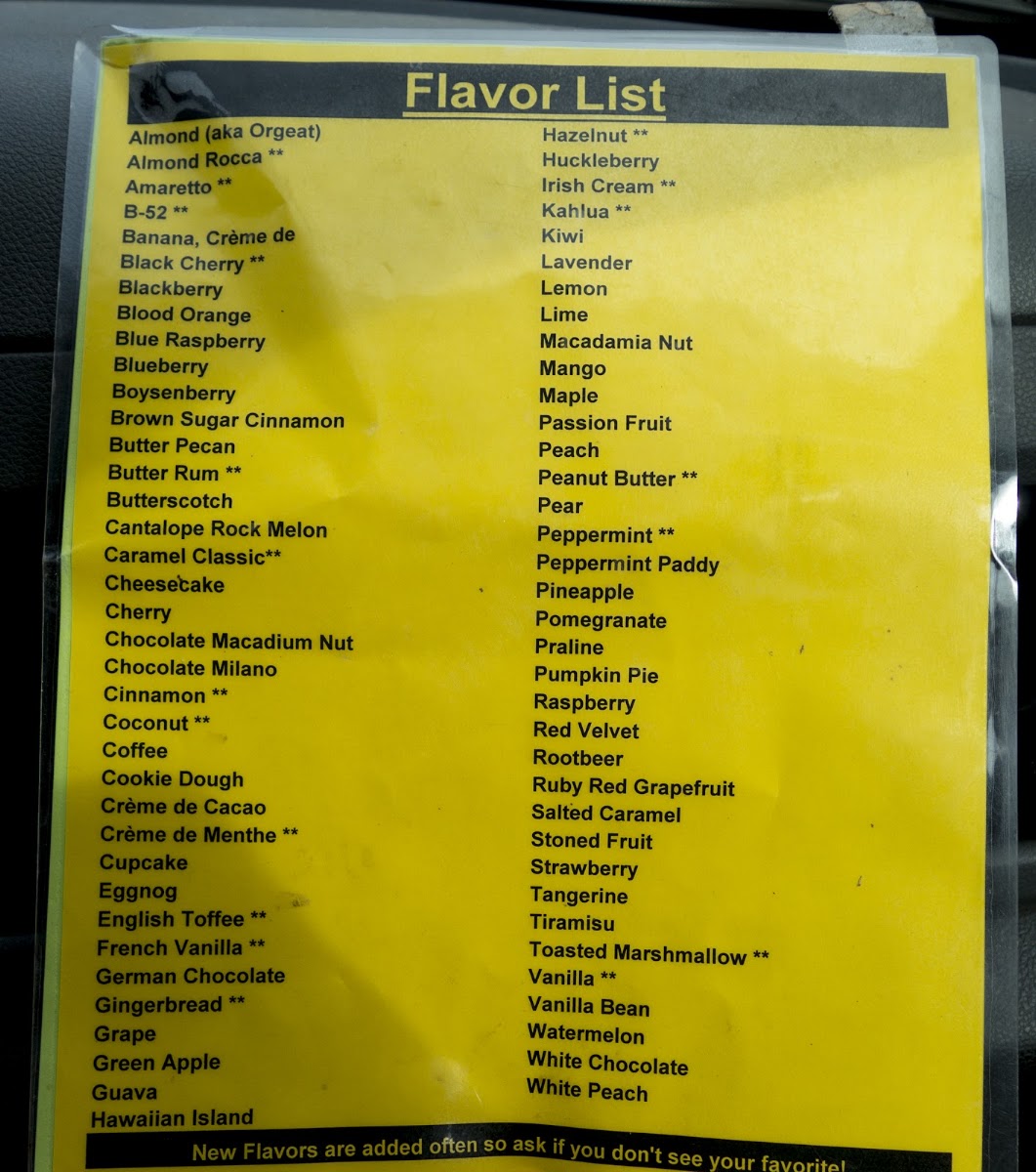 Kick Ass Koffee Menu - Image 5